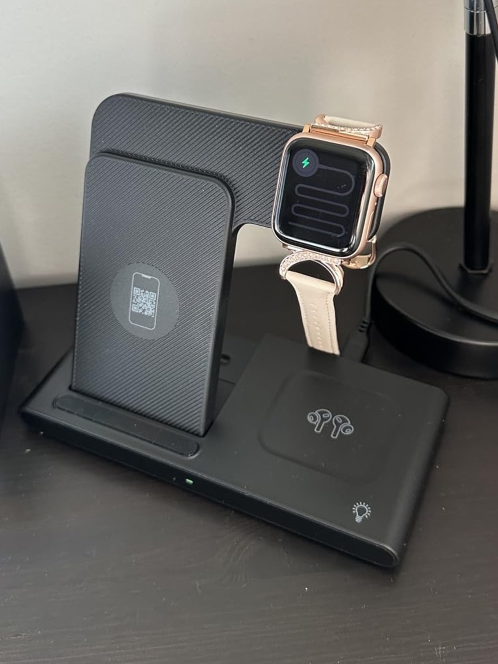 3 for $20✨Wireless 3-in-1 Charging Stand for Phone, Watch & Earbuds - Black